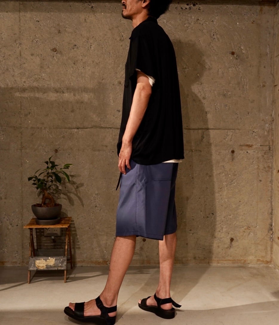 TUKI(ツキ) / 5 pocket shorts-blue gray-(0164)