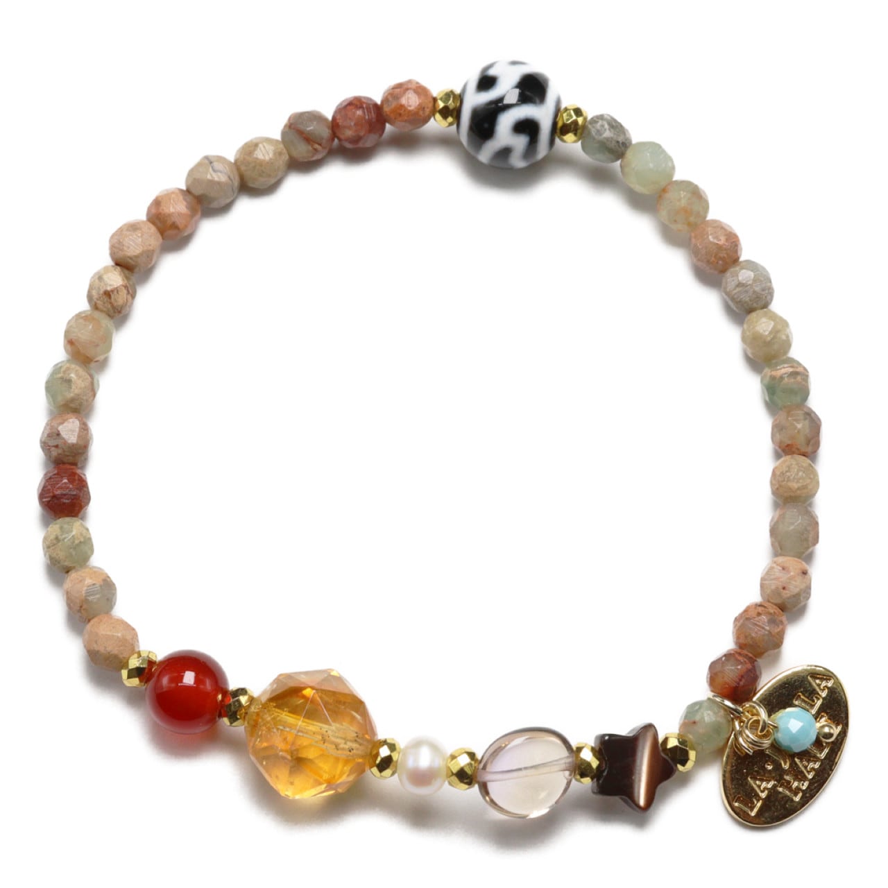 ONLINE SHOP限定】【Like a Honey Candy】水蓮花天珠×シトリン