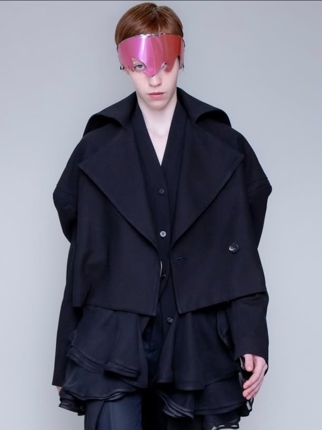 【25AW】GURTWEIN ガーウィン / Stand collar cropped peacoat