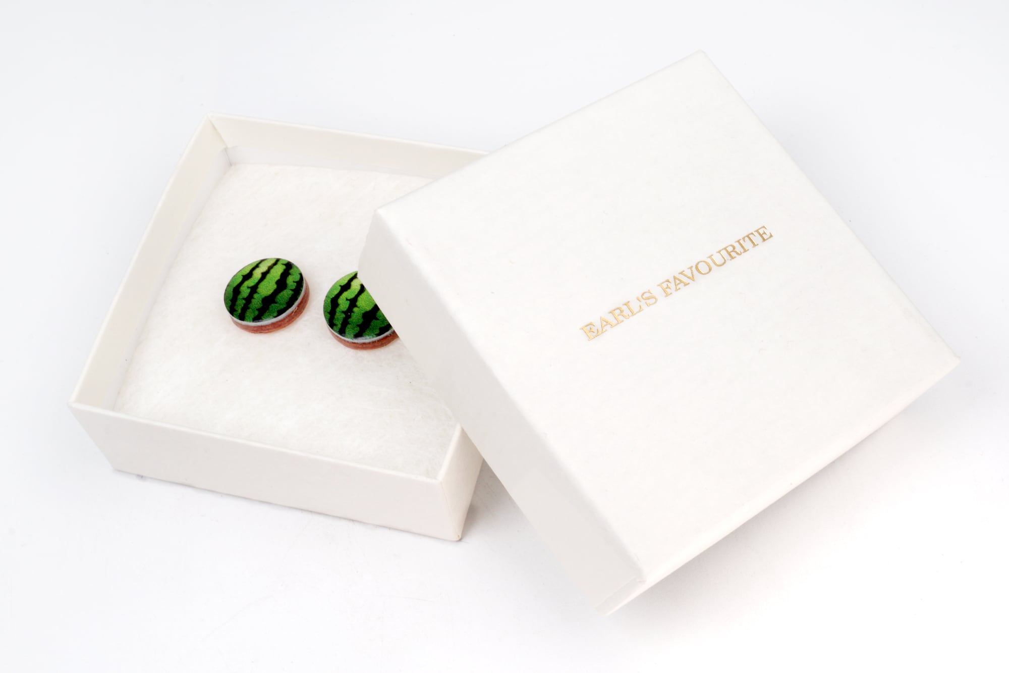 小玉スイカな革ピアス | EARL’S FAVOURITE（アールスフェボリット） powered by BASE