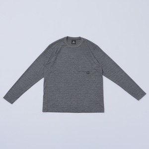 Dry Wool Long tee / 杢グレー