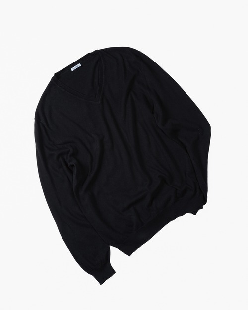 [00's] "malo" Pure Cotton V-Neck Sweater (Made in Italy)