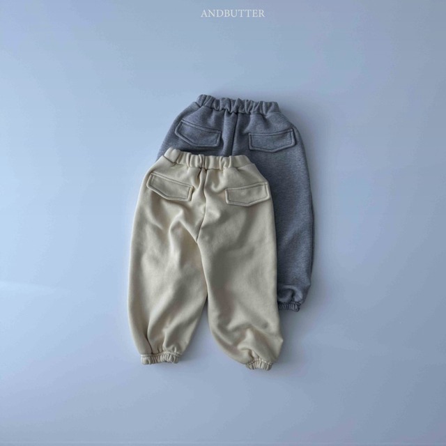 《送料無料》予約:ポケットジョガーパンツ【ANDBUTTER】