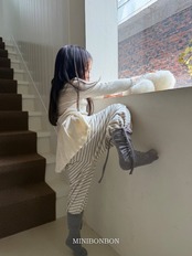 韓国子供服 / 26Autumn / 〖取寄〗minibonbon / リボンニーソックス / キッズ服 / ジュニア服 *FREE*