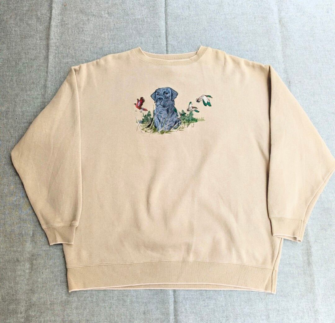 big sky dog 刺繍 sweat shirt 小岩店