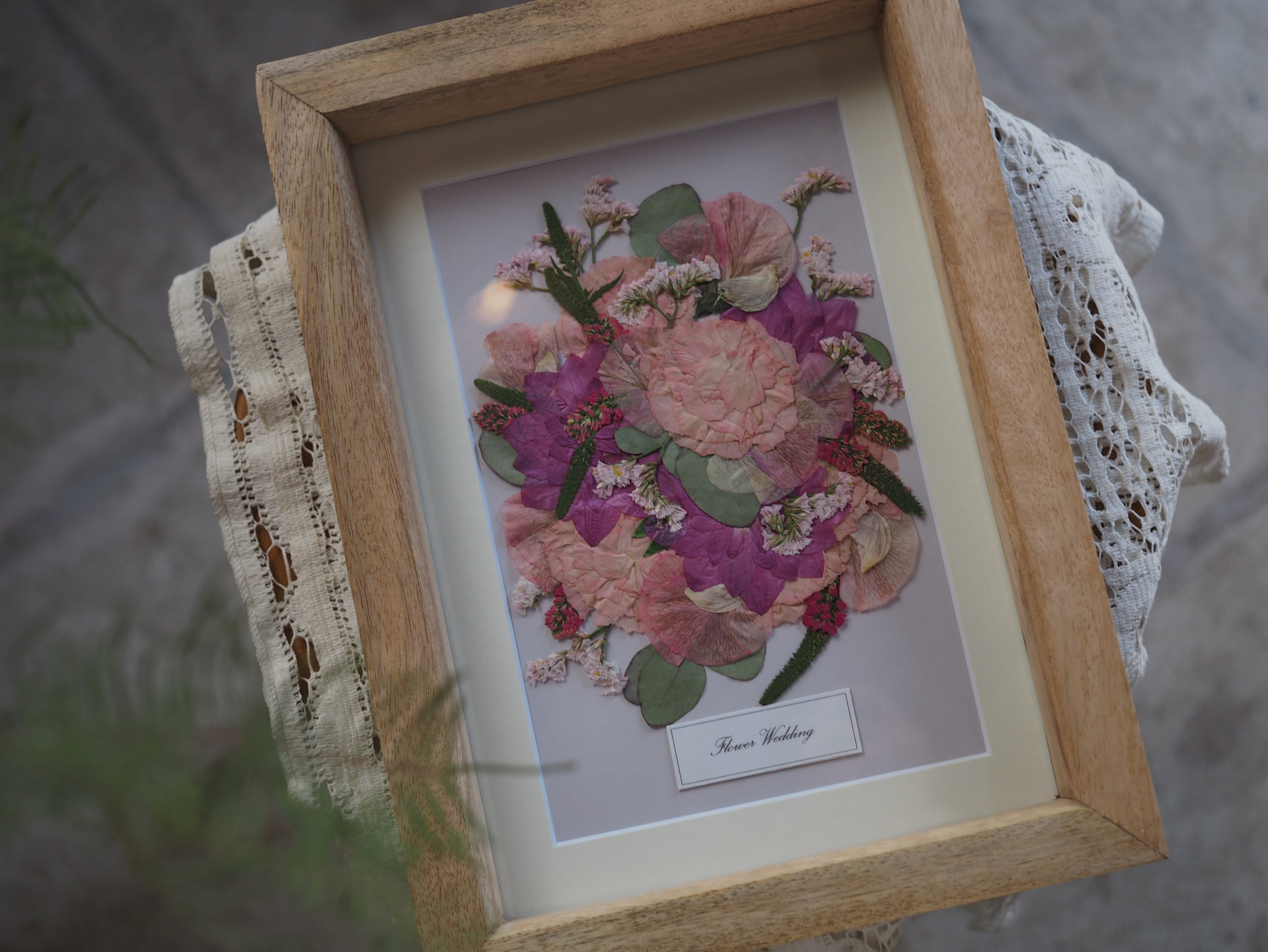 予約商品】押し花 〈A4サイズ〉生花から押し花に仕立てるオーダー