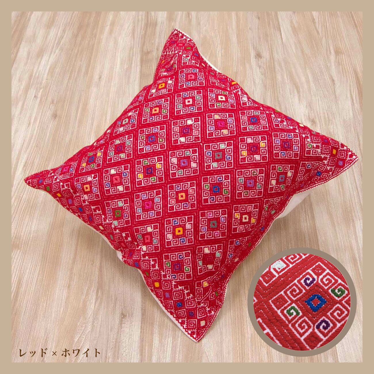 ララインサール／織物クッションカバー(45cm)／カラフル | La Puerta