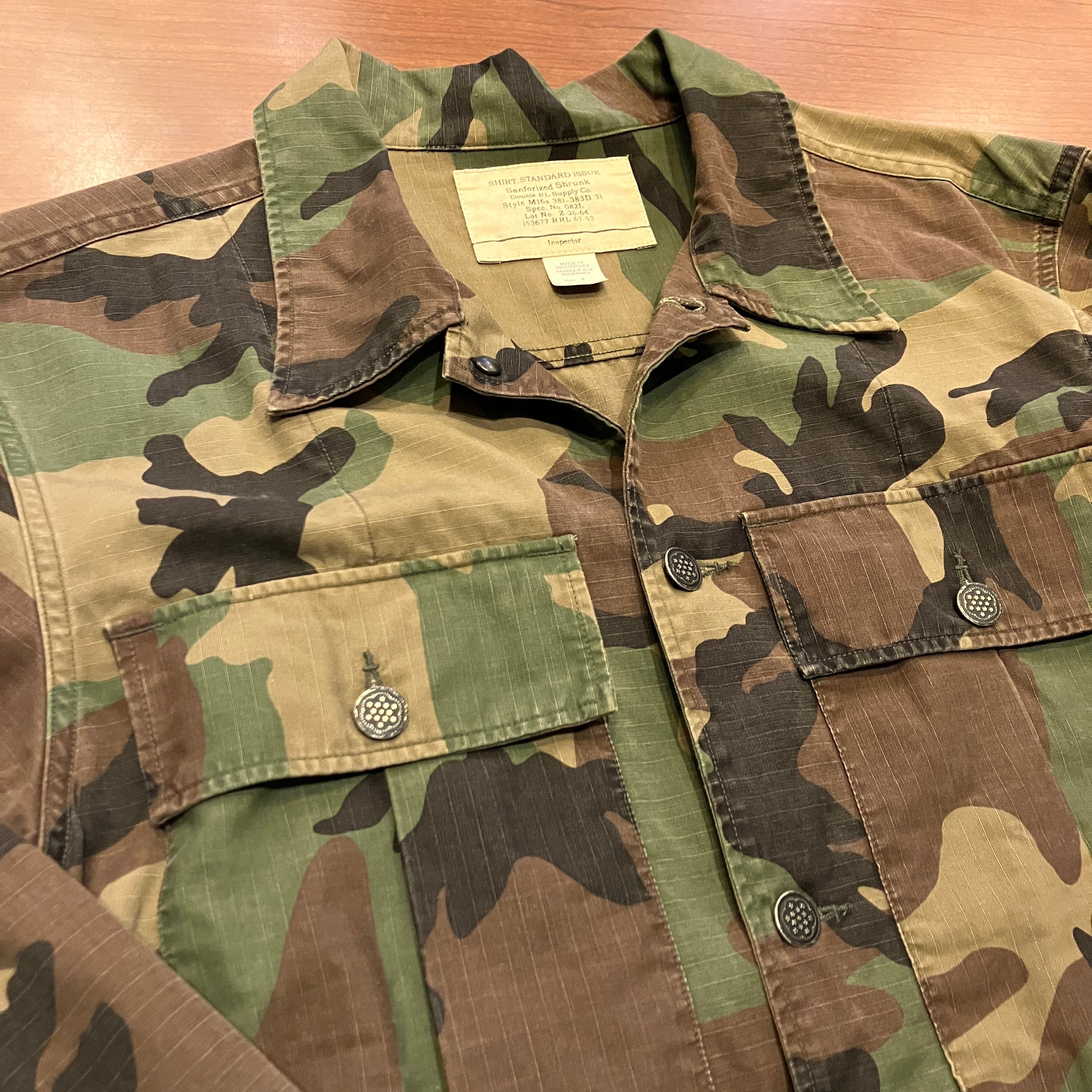 RRL CAMO MILITARY SHIRT RON HERMAN別注 | safarionline