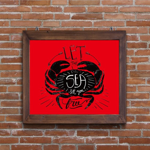 RED CRAB POSTER