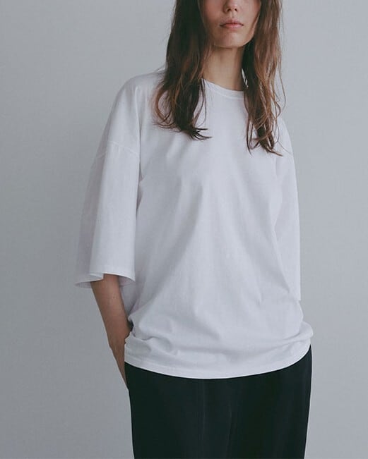 ETRE TOKYO プランジングネックTee ETRE 【エトレ】 プランジングネックTee WHITE (1224312173-0)