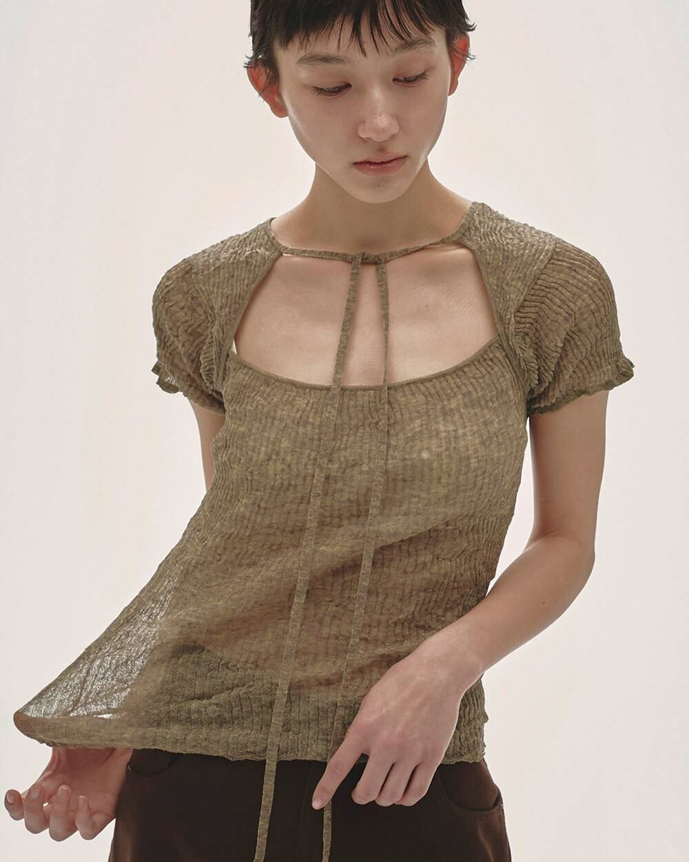 TODAYFUL トゥデイフル 2way Sheer Knittops 12610524 | ANERCA & L.I.V