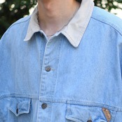 Columbia "TOUGH MOTHER JEANS" wide silhouette denim tracker jacket