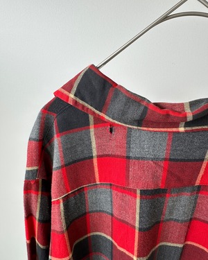 -Arleigh- Vintage 60s M Opencollar Check Shirt