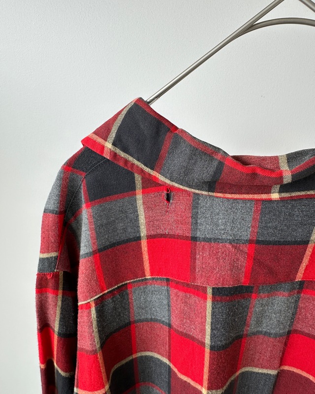 -Arleigh- Vintage 60s M Opencollar Check Shirt