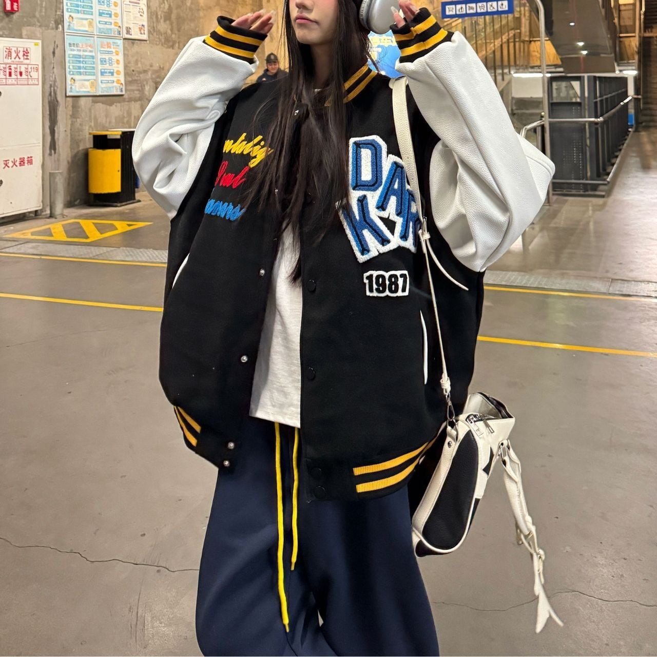 カラフルレタリングカレッジスタジャン 3col R01153