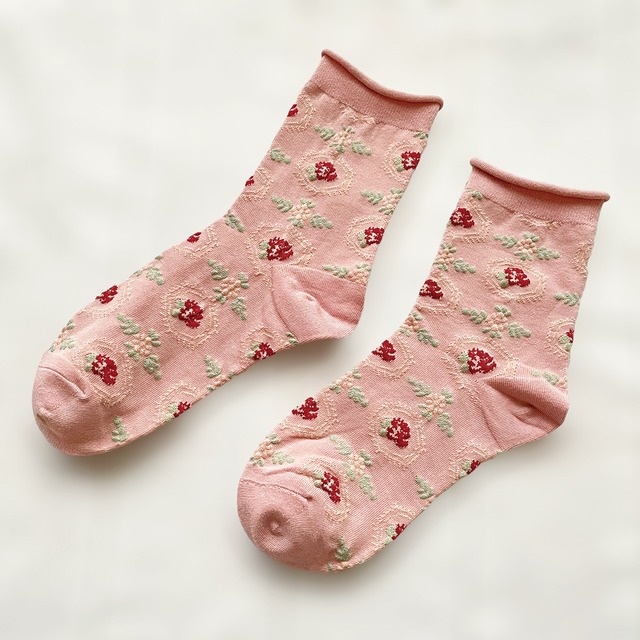 Pink rose socks collection vol.1