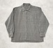 90sBalafre Cotton Slub Open Collar Shirt/L