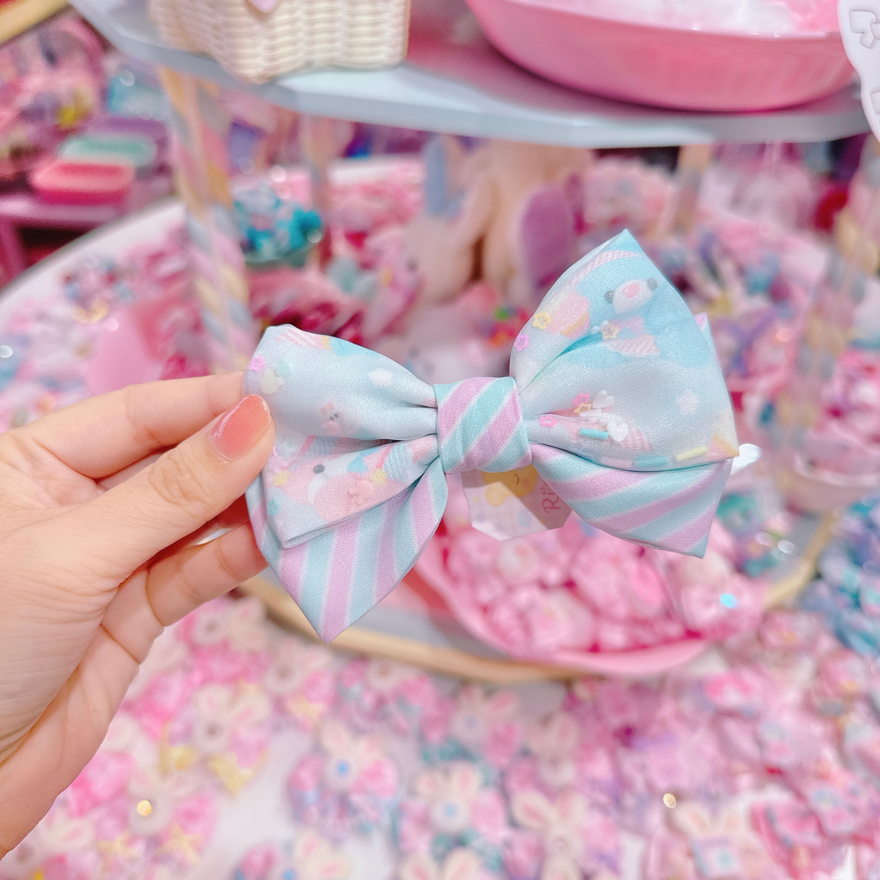 【R36】62-23ファブリックヘアクリップ