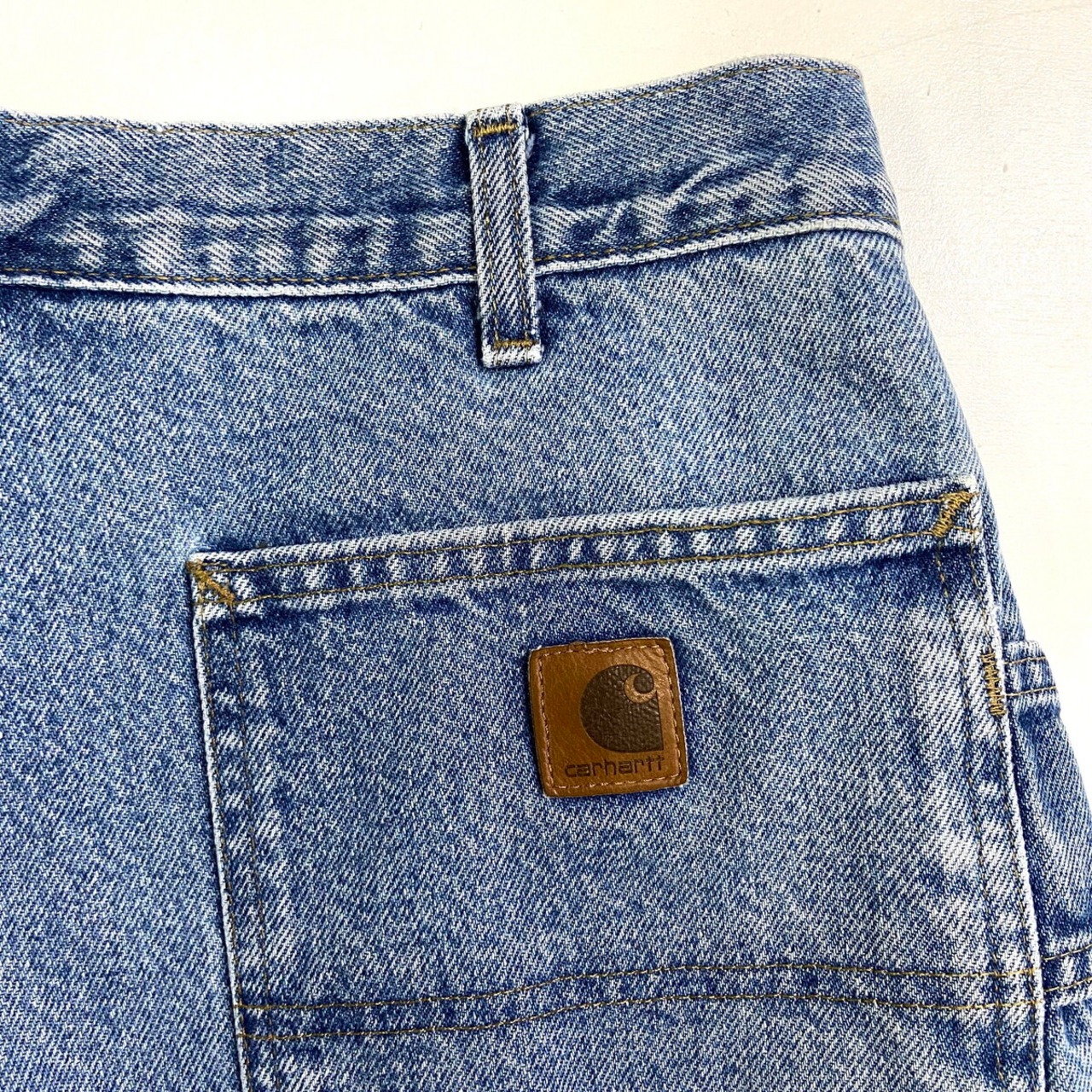 Carhartt カーハート デニムパンツ ワークパンツ 裏地チェック メンズ 