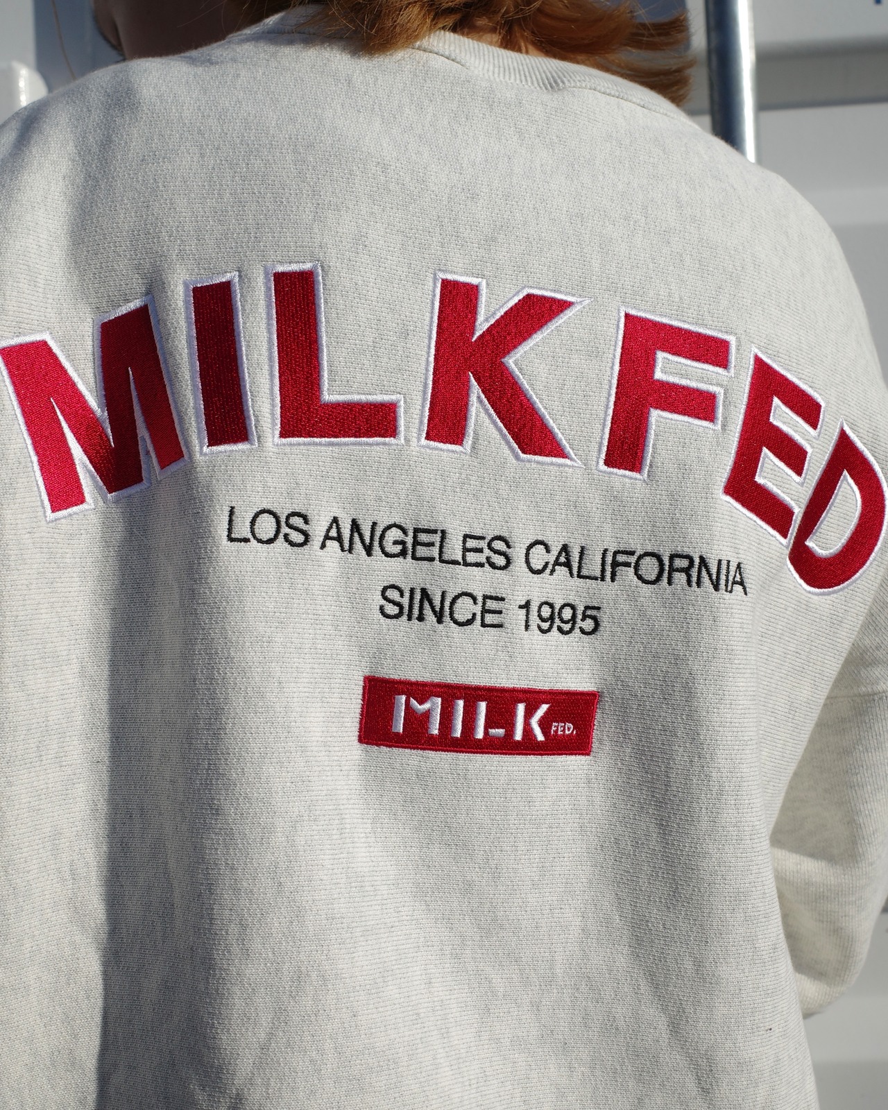 【MILKFED.】MILKFED.ⅹCHAMPION SWEAT TOP【ミルクフェド】