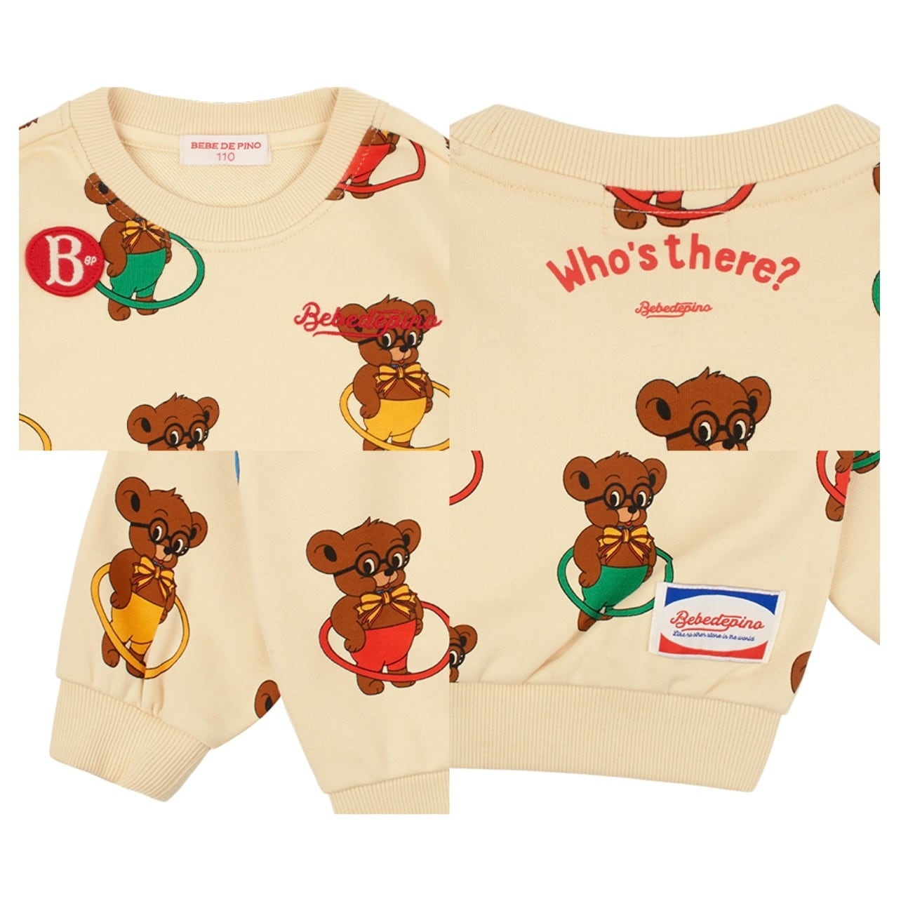 BEBE DE PINO] All over lacey sweatshirt 正規品 韓国ブランド 韓国