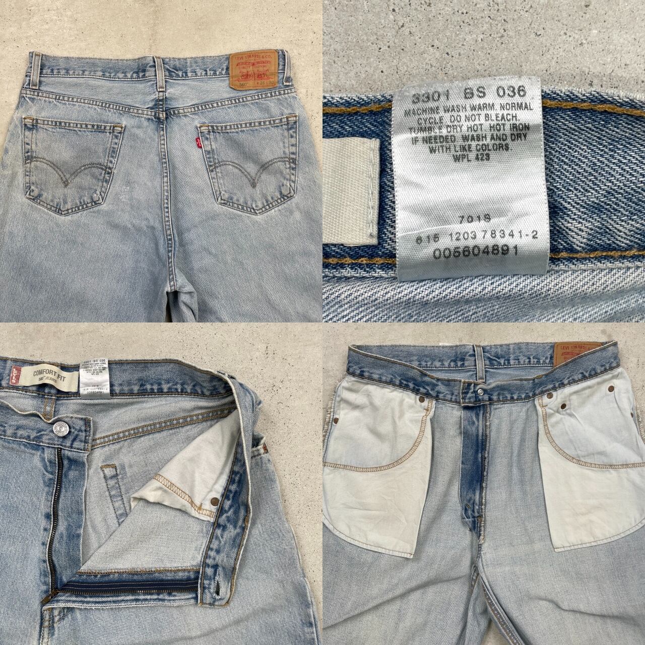 00年代 Levi's リーバイス 560 ワイド バギー COMFORT FIT テーパード