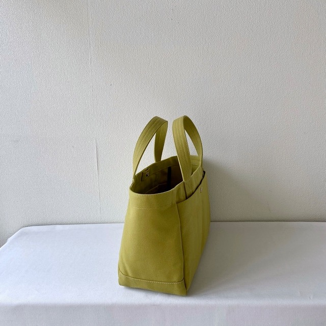 【全9色】「軽いボックストート」横長サイズ／倉敷帆布 8号帆布【受注制作】