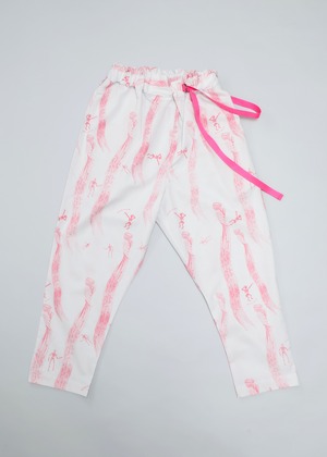【25SS】michirico(ミチリコ)My dear Mexico TEX pants ピンク(L/XL)パンツ メキシコ pink