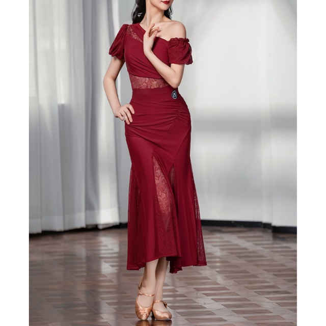 シースルーレース スリット ラップスカート 2col　D00372