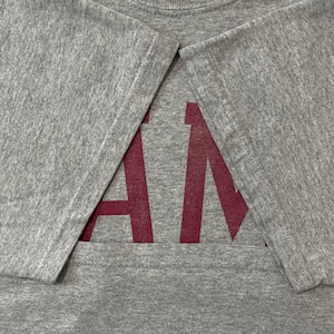 【GILDAN】BAMA アラバマ大学 ビッグロゴ Tシャツ グレー L US古着