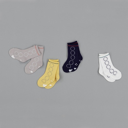 mina perhonen / tambourine ソックス / white・yellow・navy・gray / 13-15cm・16-18cm・19-21cm