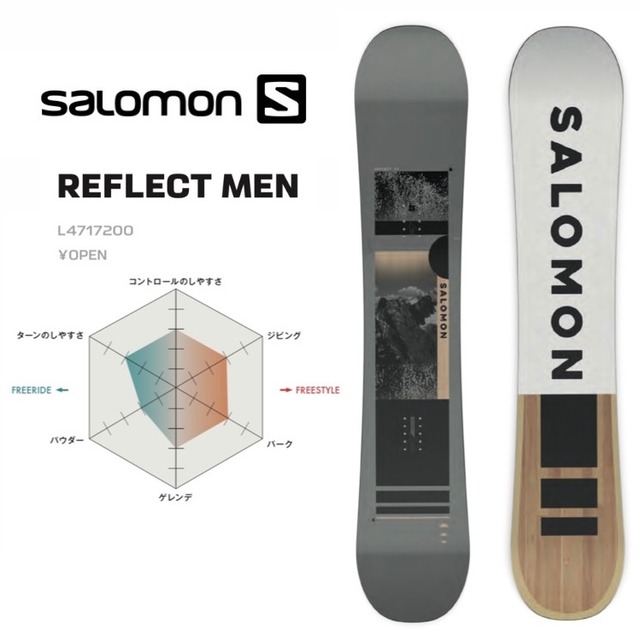 型落ち . 22-23年モデル SALOMON. REFLECT MEN. サロモン リフレクトメン ハイブリットキャンバー パウダー  バックカントリー カービング パーク フリーラン グラトリ スノーボード | select snowboard