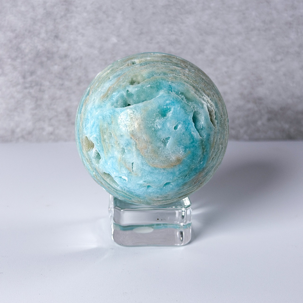 ブルーアラゴナイト スフィア ＊ Blue Aragonite ＊ 天然石