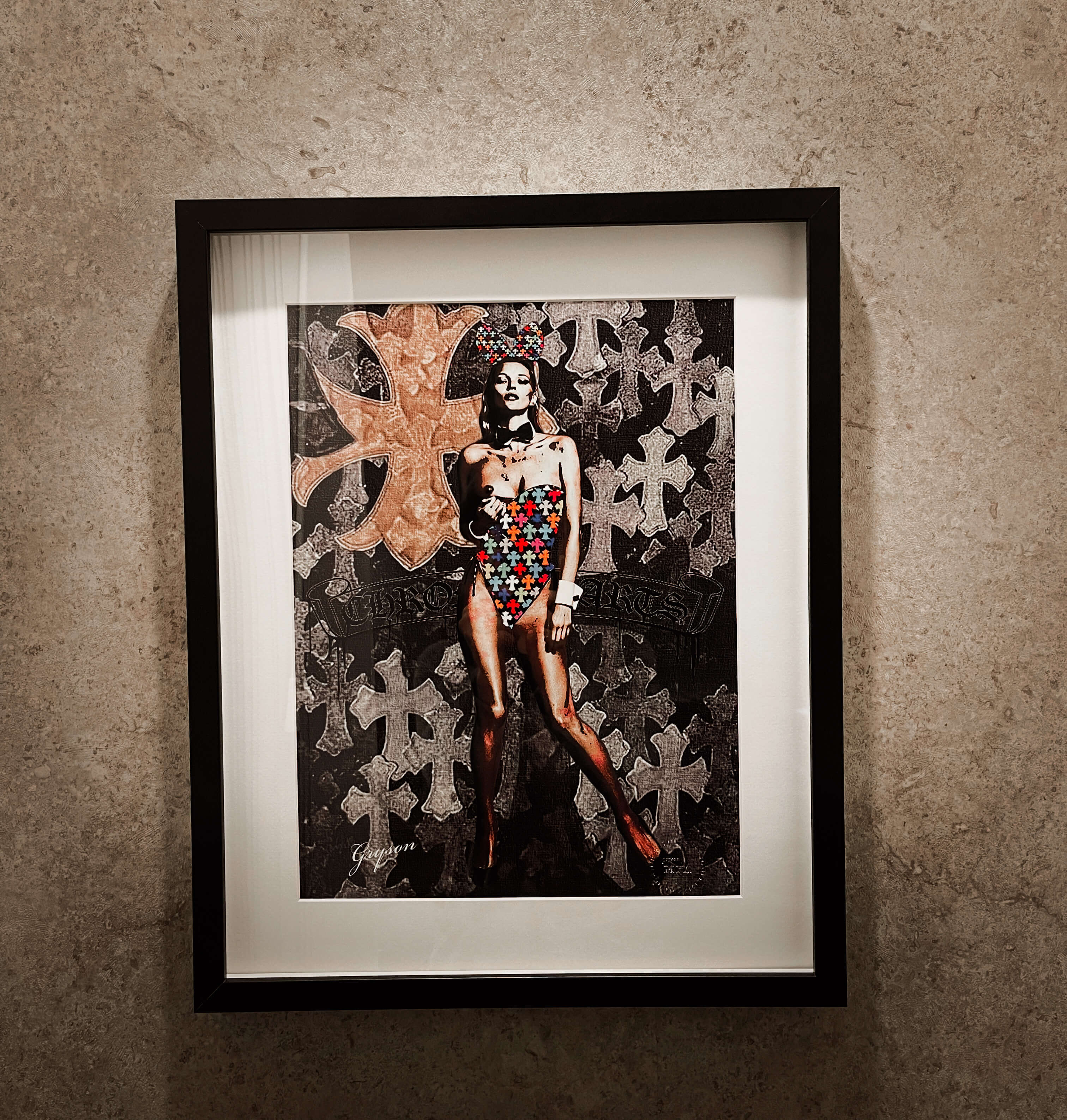 Grysonアート2.5Lカウズクロムハーツ パロディオマージュアート | MFA