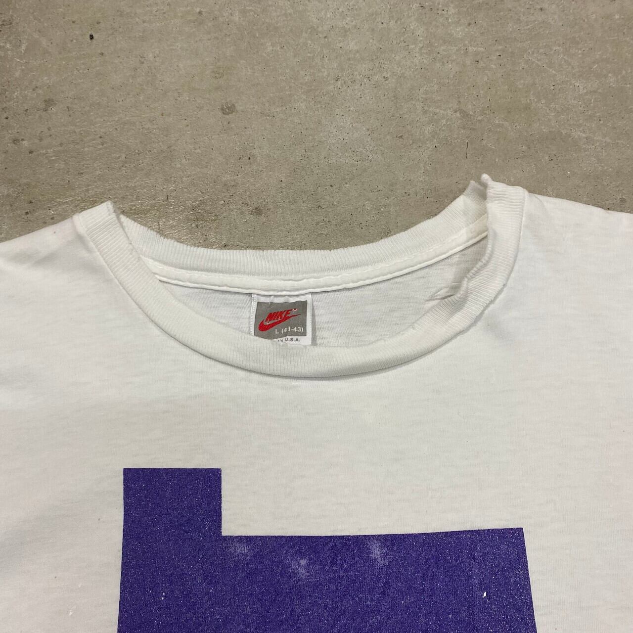 雰囲気系 90年代 USA製 NIKE ナイキ JUST DO IT ペンキ ロゴ 両面