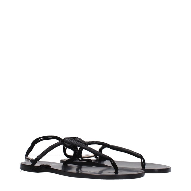 【新品】ISABEL MARANT イザベルマラン レディース ビーチサンダル レザー ブラック SD0058FAA2B03S01BK