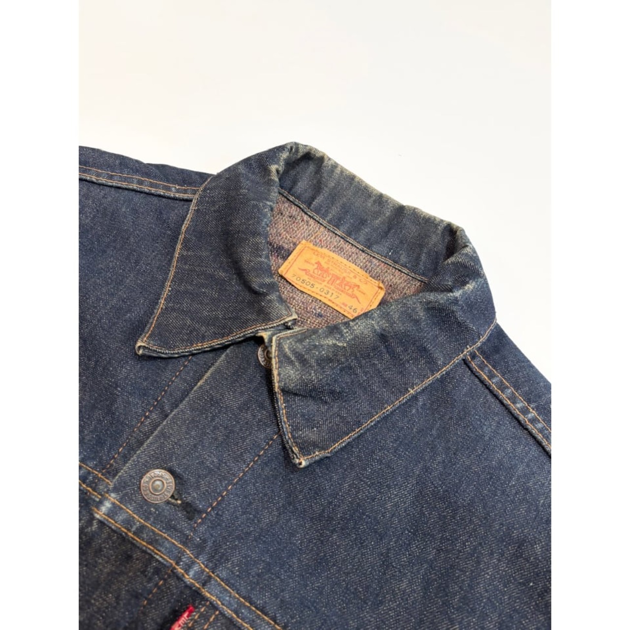60s Levi’s 70505-0317 "BIG E" DENIM JACKET MADE IN USA  Size 46
