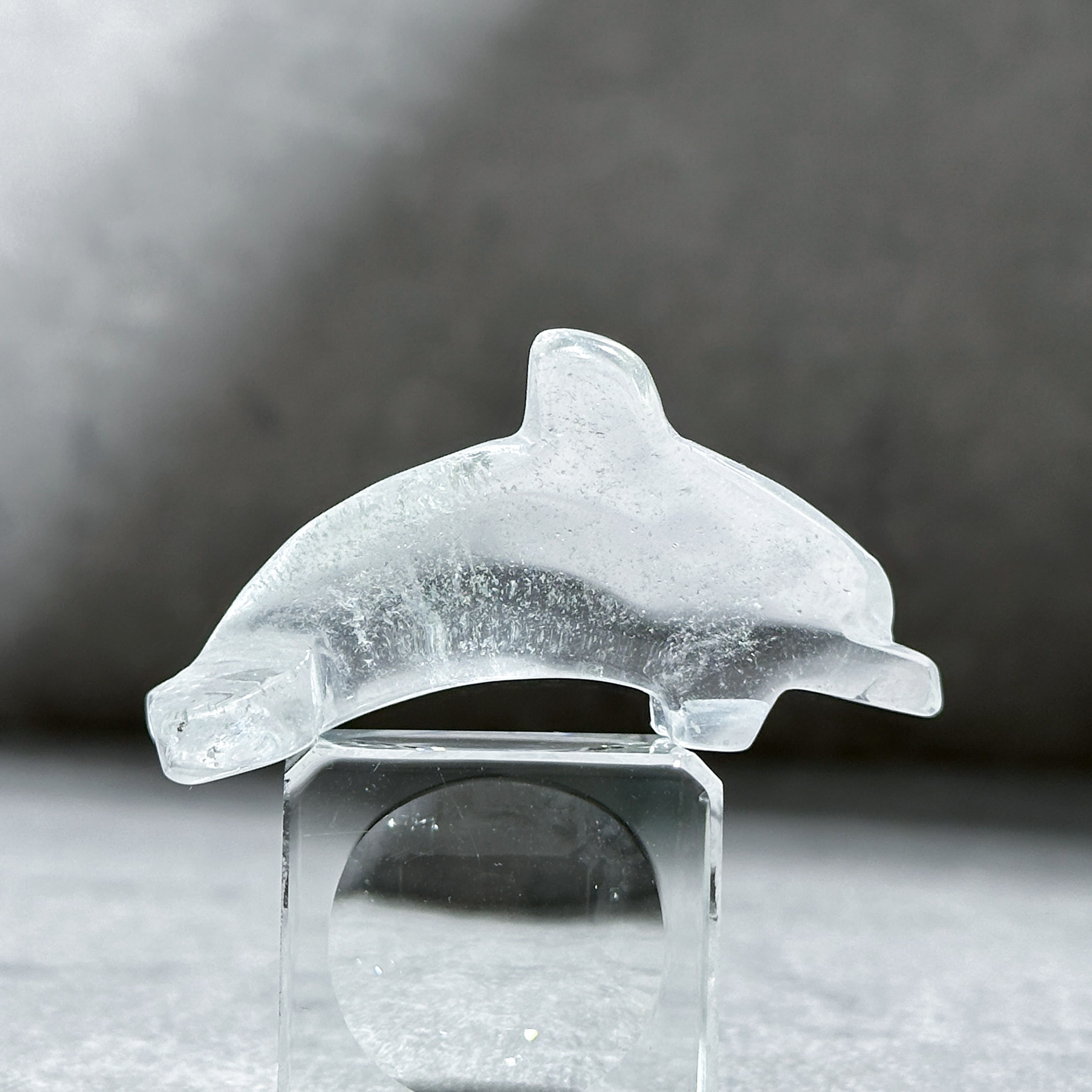 透明感◎クリアクォーツ ミニイルカ11◇Clear Quartz◇ 天然石・鉱物