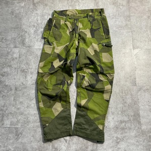 90s スウェーデン軍 実物 M90 スカンジナビアカモ フィールドパンツ 170/75 w33