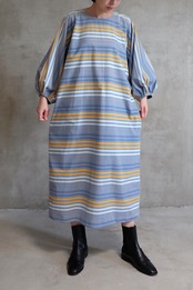 Vuokko blue striped balloon dress