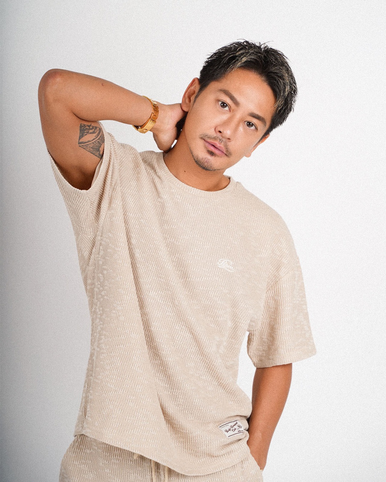 【#Re:room】SHEER SLUB KNIT T-SHIRT［REC912］
