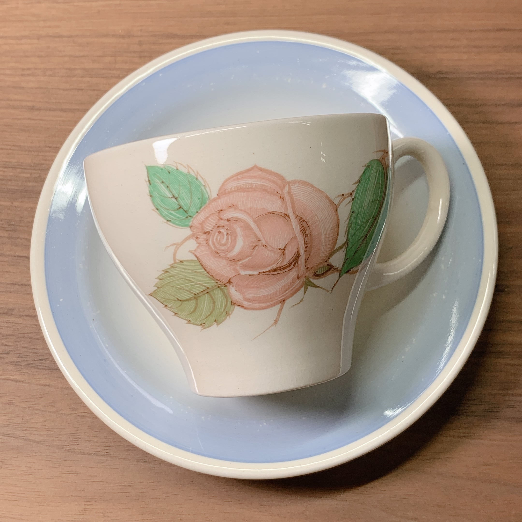 スージークーパー パトリシアローズ カップ＆ソーサー(ブルー