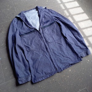 70's~80's フランス軍 セーラーデニムジャケット used [108041]