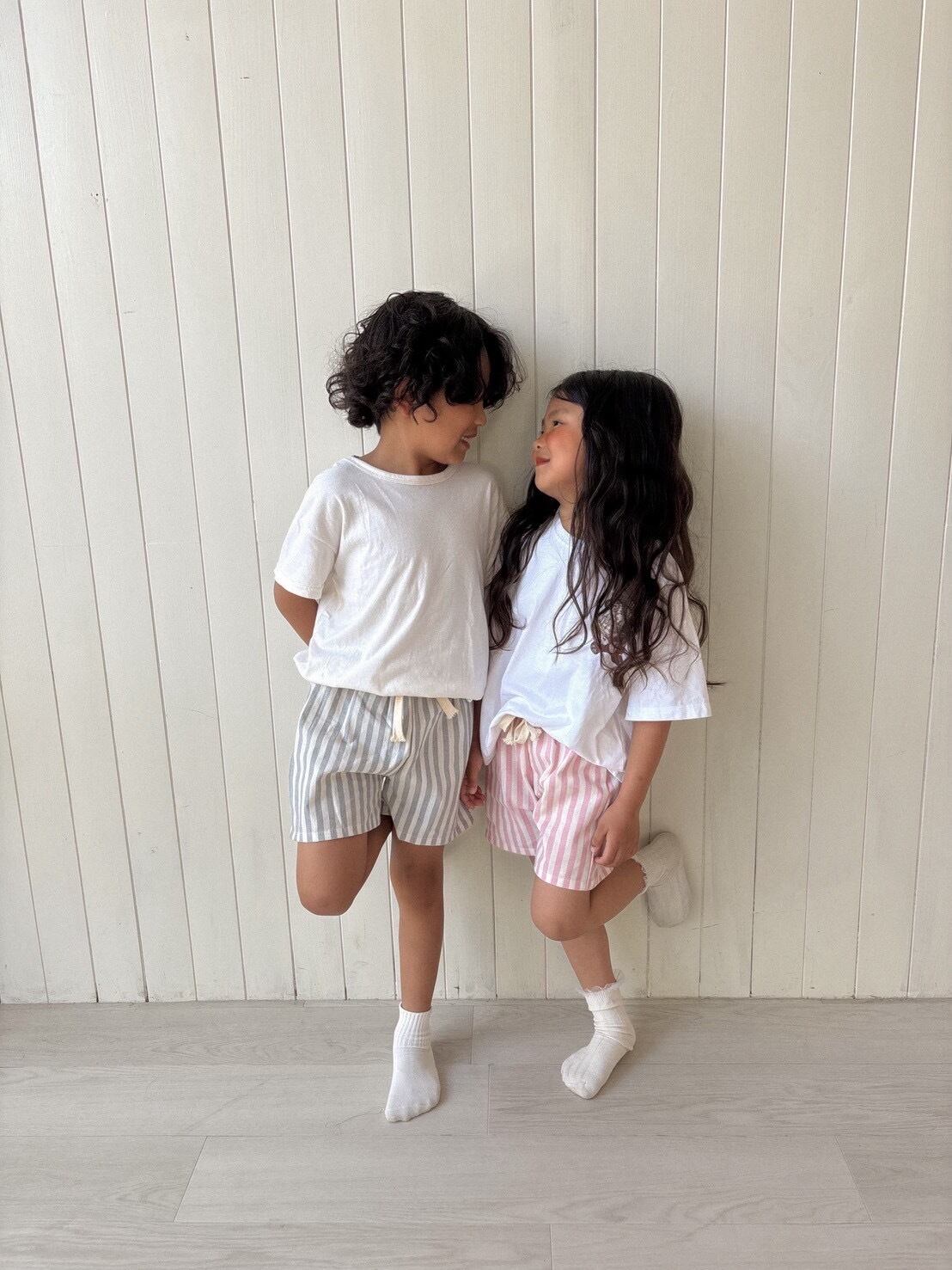 再入荷«即納»stripe short pants