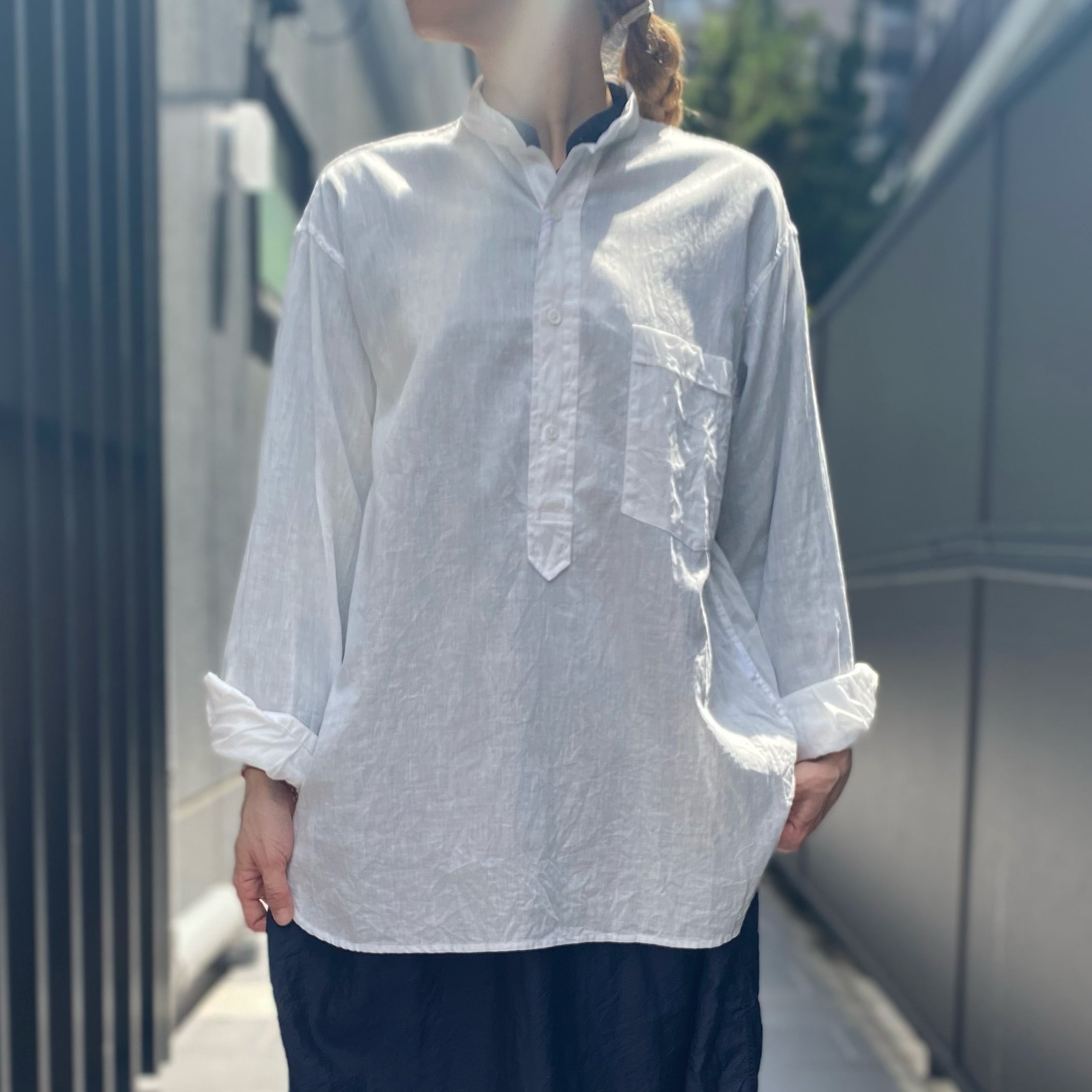 comoli 20SS ベタシャンプルオーバーシャツ　サイズ1  khaki