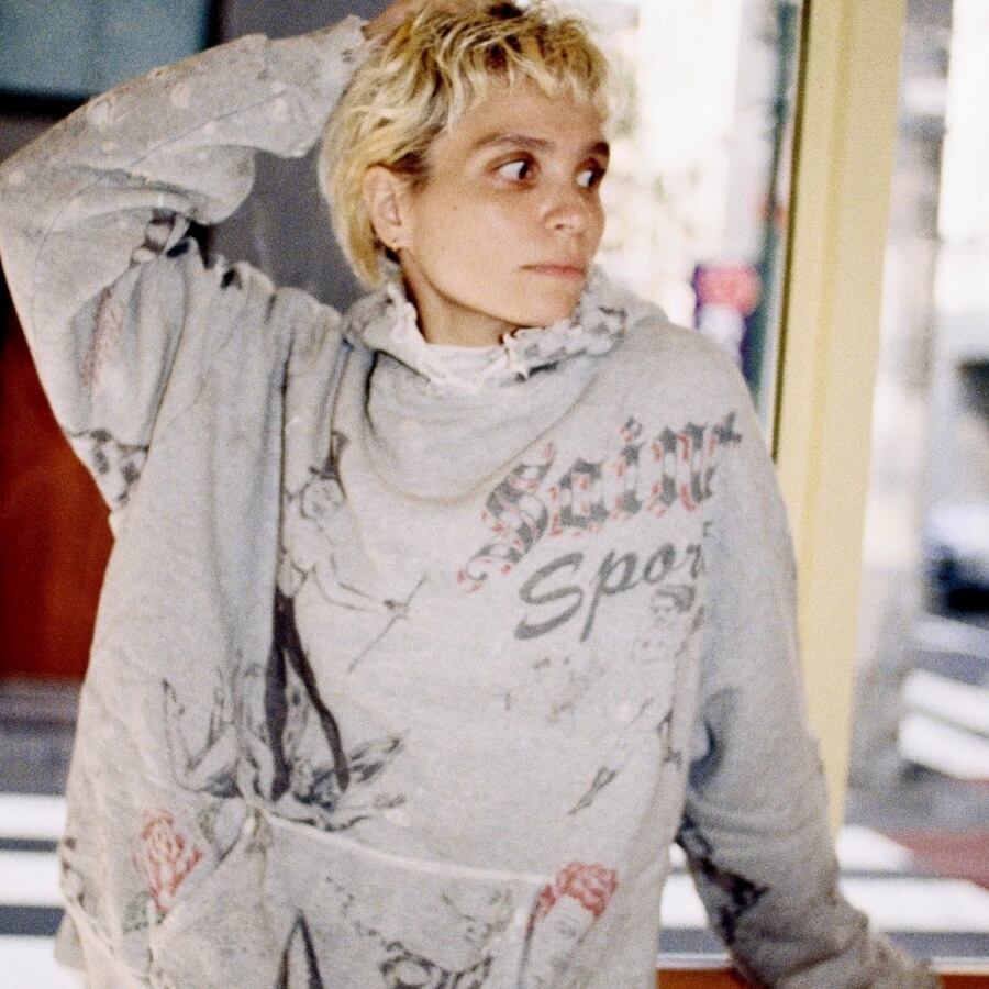 SAINT Mxxxxxx】SM-HR1-0000-C31/ALX_HOODIE/DRAWING/GRAY | AYIN