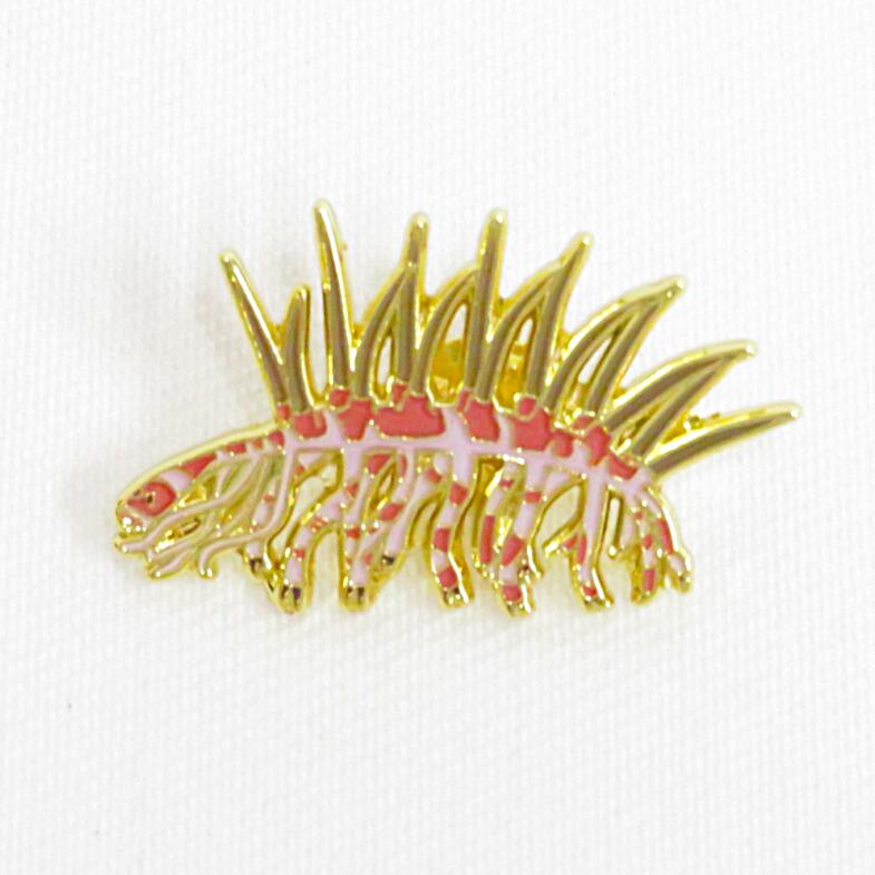 恐竜 古生物 ピンバッジ ハルキゲニア D-034