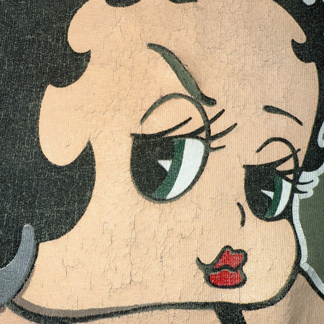 【BETTY BOOP】ベティ・ブープ "CAMO PANTS / GIRLS RULE" 90's Vintage Tシャツ