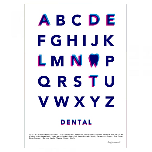 Typography（DENTAL）　B2ポスター