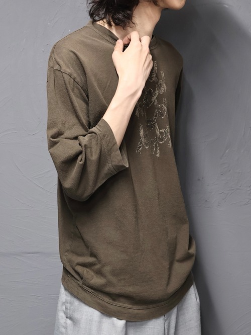【Christopher nemeth】coloring cropped sleeve top